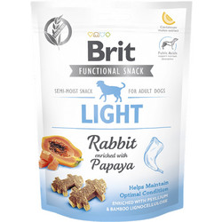 Brit Functional Snack Light Rabbit & Papaya 150gr