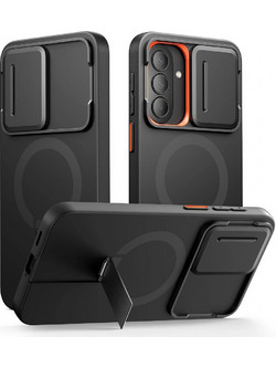 Tech-Protect Kevlar Aura MagSafe Θήκη Κινητού Black and Orange (Samsung Galaxy A57)