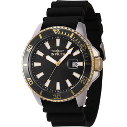 Invicta Pro Diver Ανδρικό Ρολόι με Μαύρο Καουτσούκ Λουράκι 46132