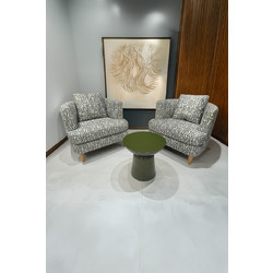 Stewe Home Πολυθρόνα Πράσινη 79x69x69cm STE-026686-P26686