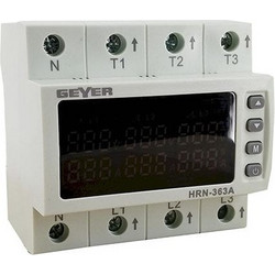 Ψηφιακός επιτηρητής τάσης 3Φ 230V 63A 3NO 4M HRN-363A