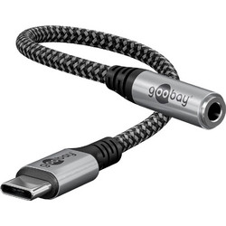 GOOBAY αντάπτορας USB-C σε 3.5mm 74056, γκρι