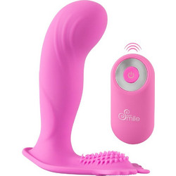 You2Toys Sweet Smile G-Spot Panty Vibe Δονητής G-Spot για Ζευγάρια με Τηλεχειριστήριο 11.7cm Ροζ