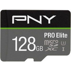 PNY Pro Elite microSDXC 128GB Class 10 U3 V30 UHS-I + Adapter