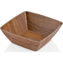 Μπωλ Πλαστικό Τύπου Ξύλο Τετράγωνο No10155 10x3.5cm VIOSARP