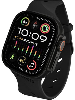 Decoded Ares Splice Λουράκι Σιλικόνης Black (Apple Watch 44 / 46 / 49mm)