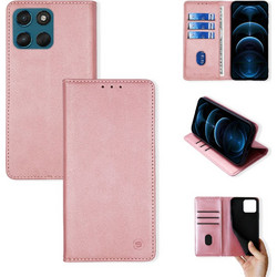 Sonique Vintage Magnet Wallet Θήκη Ροζ Χρυσό (Motorola Moto G57 Power 5G / Moto G67 Power 5G)