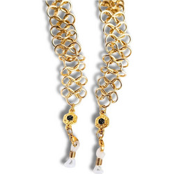Couronne Αλυσίδα γυαλιών & κολιέ 2-σε-1 σε χρυσό με luxe κρίκους και σμάλτο