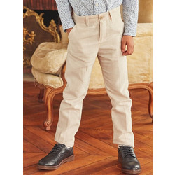 Παιδικό Παντελόνι για Αγόρια Classic Beige ΛΕΥΚΟ