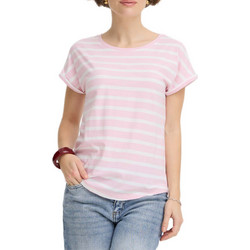 B.YOUNG Ροζ ριγέ T-shirt Pamila oneck 20809561 900006983