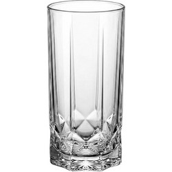 Ποτήρι Γυάλινο Σκαλιστό Σωλήνας 32 5cl φ6 5x14cm σειρά FUTURE Glass4U Σετ 24 c547397