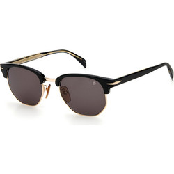 David Beckham DB1002/S 2M2/IR Ανδρικά Γυαλιά Ηλίου Τετράγωνα Κοκάλινα Μαύρα με Μαύρο Polarized Φακό