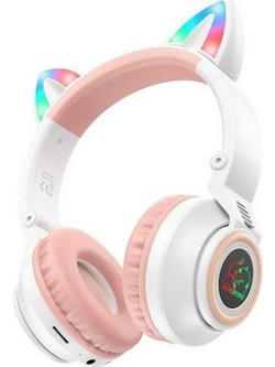 Borofone BO18 Ασύρματα Bluetooth Ακουστικά On Ear Λευκά