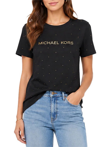 T-Shirt Classic Mk Stud MT6524Y97J 001 black