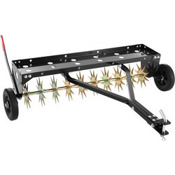VEVOR Tow Behind Plug Aerator, 40 in Lawn Spike Aerator με γενική κοτσαδόρο, χωρητικότητα βάρους 150 lbs, βαρέως τύπου & ανθεκτικό στη σκουριά, Pull Behind Aeration Tool with Tray for Farmland & Garde
