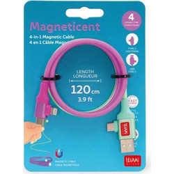 Legami Μαγνητικό Καλώδιο Πολλαπλής Φόρτισης Magnetic 4-IN-1Charging Cable - Electric Aura (MCC0002)