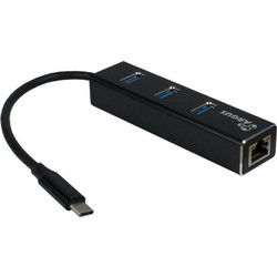 Inter-Tech IT-410 USB Hub 3.0 USB-C με 4 Θύρες USB-A / Ethernet