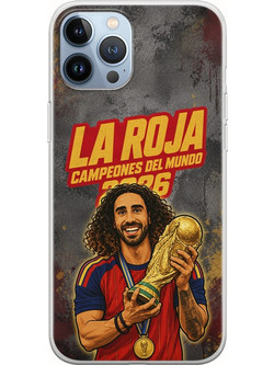 Θήκη La Roja Campeones del Mundo - Marc Cucurella iPhone 12 Pro Flexible TPU (Διάφανη Σιλικόνη)