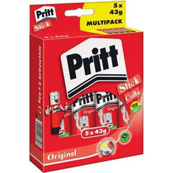 Pritt Κόλλα Stick 43gr 5τμχ Διάφανη