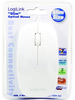 Logilink ID0062 Ενσύρματο Ποντίκι White