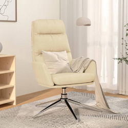 vidaXL Πολυθρόνα Relax Περιστρεφόμενη Εκρού 341132