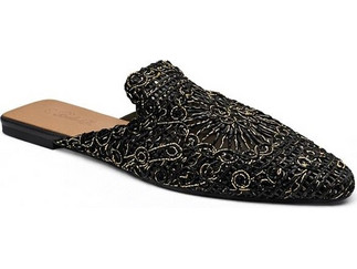 Elenross GS10175W-BLA Mule flat μοκασίνι - Μαύρο