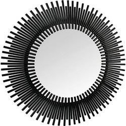 Καθρέπτης Τοίχου Dilara 2950102 Φ110cm Black Mirrors & More Μέταλλο
