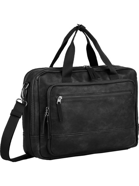 Επαγγελματική Τσάντα Ώμου CAMEL ACTIVE Traces Μαύρο 12L | Laptop 15" & Έγγραφα A4 | Premium Χαρτοφύλακας Μαύρο