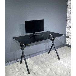 Stewe Home Γραφείο Υπολογιστή Μαύρο 120x70x76cm