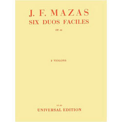 Jacques Fereol Mazas - Six Duos Faciles (2 Violons) Op. 61 (Έξι Εύκολα Ντουέτα 2 Βιολιά, Έργο 61)