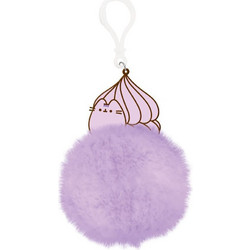 Pusheen pompom keychain