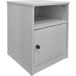 Κομοδίνο Lenea pakoworld λευκό 40x40x50εκ