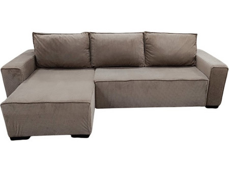 Γωνιακός Καναπές Κρεβάτι Flexy 269x155x95cm Καφέ