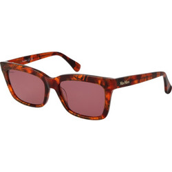 Max Mara MM0010 54S Γυναικεία Γυαλιά Ηλίου Τετράγωνα Κοκάλινα Καφέ με Καφέ Polarized Φακό