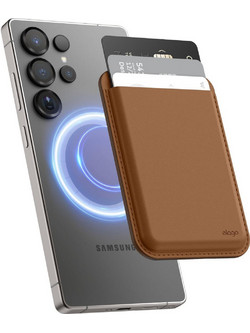 Universal Θήκη Elago MagSafe Πορτοφόλι για Κάρτες από Vegan Δέρμα για Galaxy & iPhone - Brown (EMSLE-POCKET-GAL-BR)