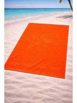 Πετσέτα Θαλάσσης Cosmin 90x165 Starfish Orange