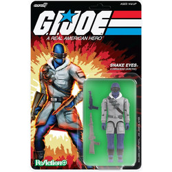 Super7 G.I. Joe The Movie ReAction+ Wave 5 Arctic Snake Eyes 10cm