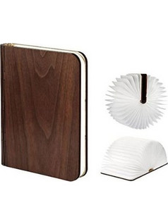 Gingko Διακοσμητικό Φωτιστικό Wood Grain LED Ρυθμιζόμενο Λευκό Βιβλίο MAF1246
