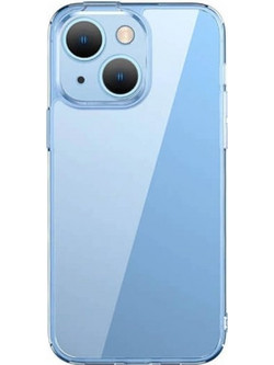 BASEUS SUPERCERAMIC TRANSPARENT GLASS CASE AND TEMPERED GLASS SET IPHONE 14 PLUS