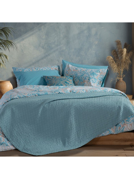 Κουβέρτα πικέ Elmer Aqua 230x240 Nef-Nef Homeware