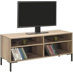 Homeplus Έπιπλο Τηλεόρασης Ξύλινο Μπεζ Μ120xΠ43xΥ53cm 100-02846