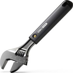 DELI ADJUSTABLE CARBON STEEL WRENCH 8" BLACK