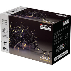 Entac 400 Χριστουγεννιάτικα Λαμπάκια LED Πολύχρωμα 8m
