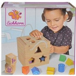 Eichhorn Ξύλινος Κύβος Σχημάτων 12+ Μηνών