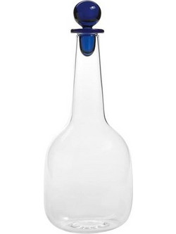 Μπουκάλι Γυάλινο Διάφανο Με Μπλε Πώμα Bilia Zafferano (1.4L)