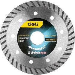 DELI DELI δίσκος κοπής διαμαντέ DH-CQP125-E1, δομικών υλικών, 125mm, 12250rpm