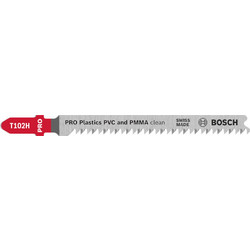 Bosch - Pro T102H Πριονόλαμα Σέγας Plastics PVC & PMMA Clean 100mm - 5 Τεμάχια (2608667051)