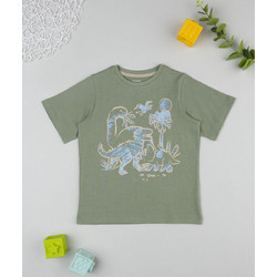 παιδικό t-shirt λαδί dinos για αγόρι