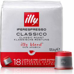Illy Κάψουλες Espresso Classico Συμβατές με Μηχανή Illy iperEspresso 18τμχ