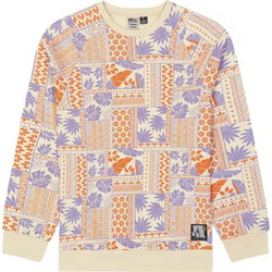 Μπλούζα μακρυμάνικη ανδρική Wakara Printed Crew Picture Μπεζ-Πορτοκαλί